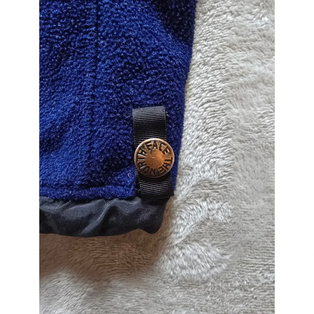 Vintage The North‎ Face Fleece Jacket Mens M Blue Full Zip Season 17 90s *Read